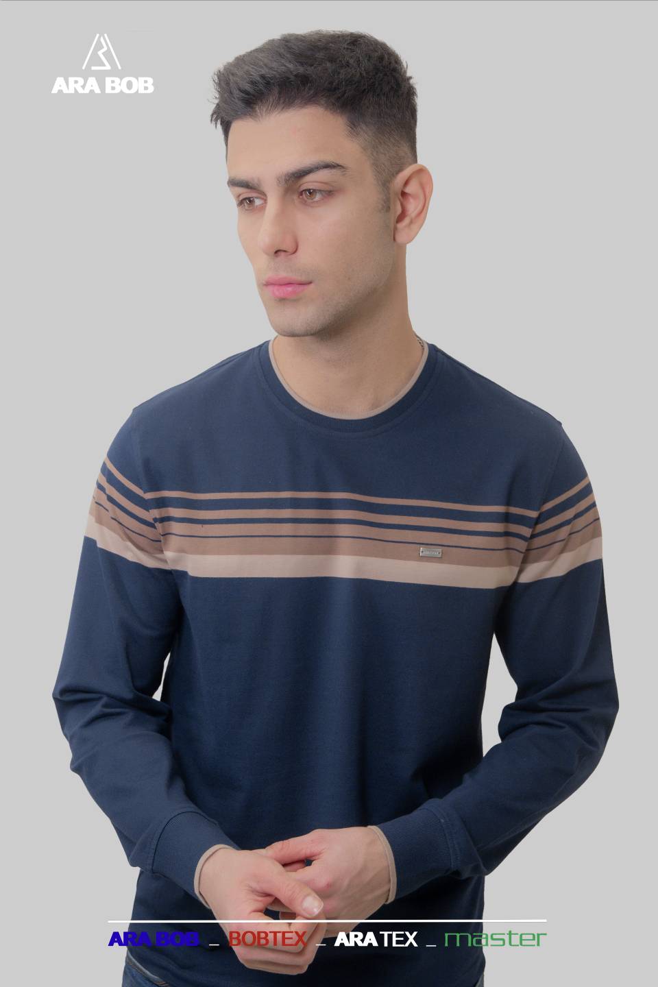 بلوز یقه گرد پنبه رینگل