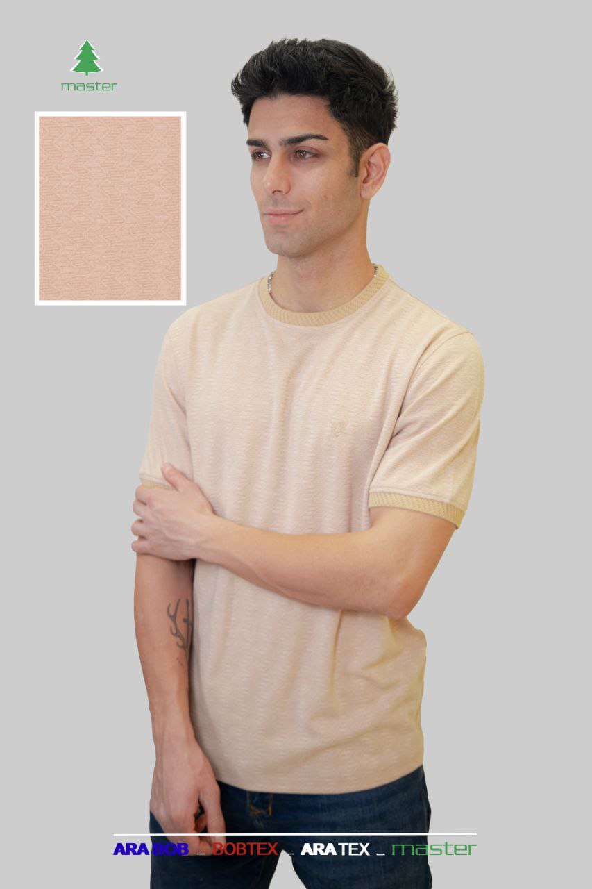 تیشرت یقه گرد ژاکارد