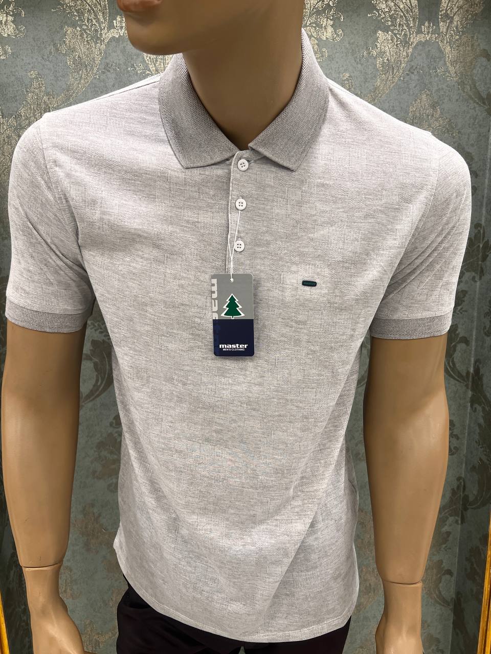 تیشرت یقه یقه لاسکینه پنبه