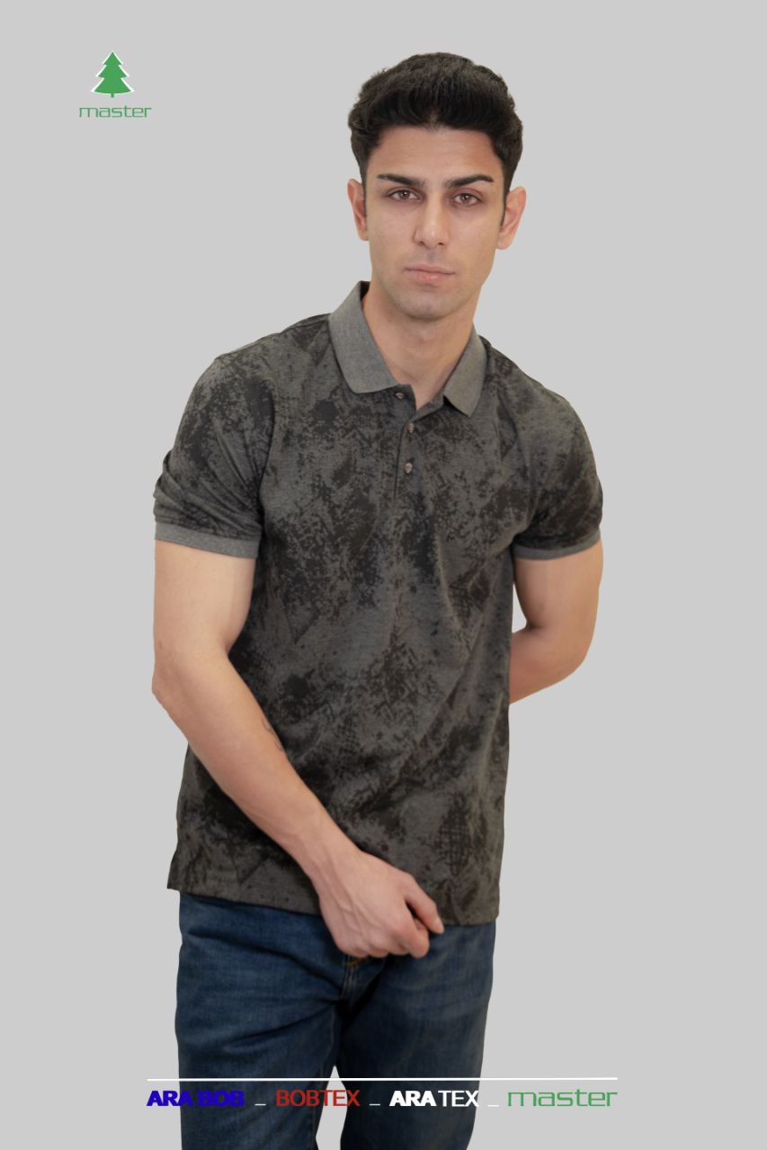 تیشرت یقه لاسکینه پنبه چاپی