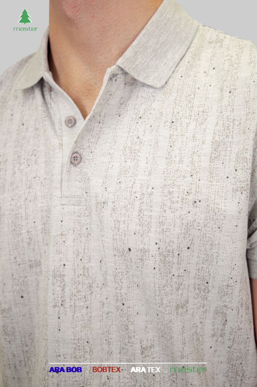 تیشرت یقه یقه لاسکینه پنبه