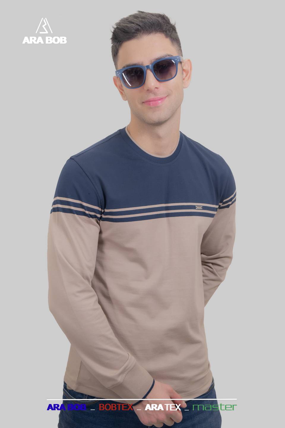 بلوز یقه گرد پنبه رینگل