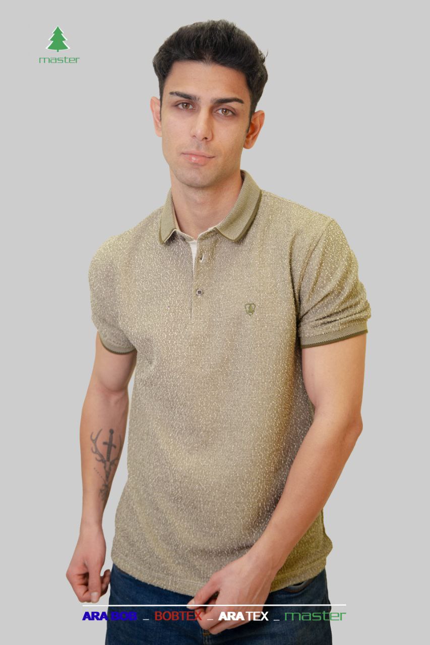 تیشرت یقه لاسکینه ژاکارد