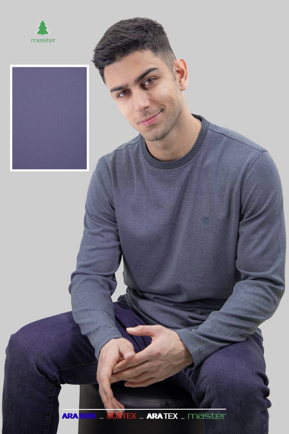 بلوز یقه گرد ژاکارد