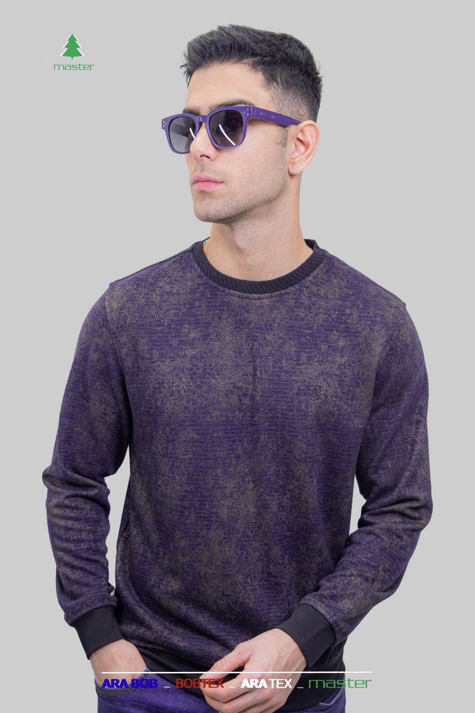 بلوز یقه گرد ژاکارد